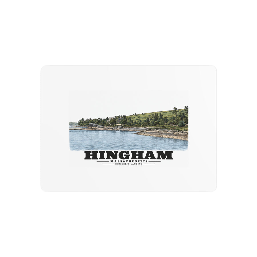 Shore near Downer's Landing 7 × 5 in Horizontal Metal Wall Art - Boston Harbor
