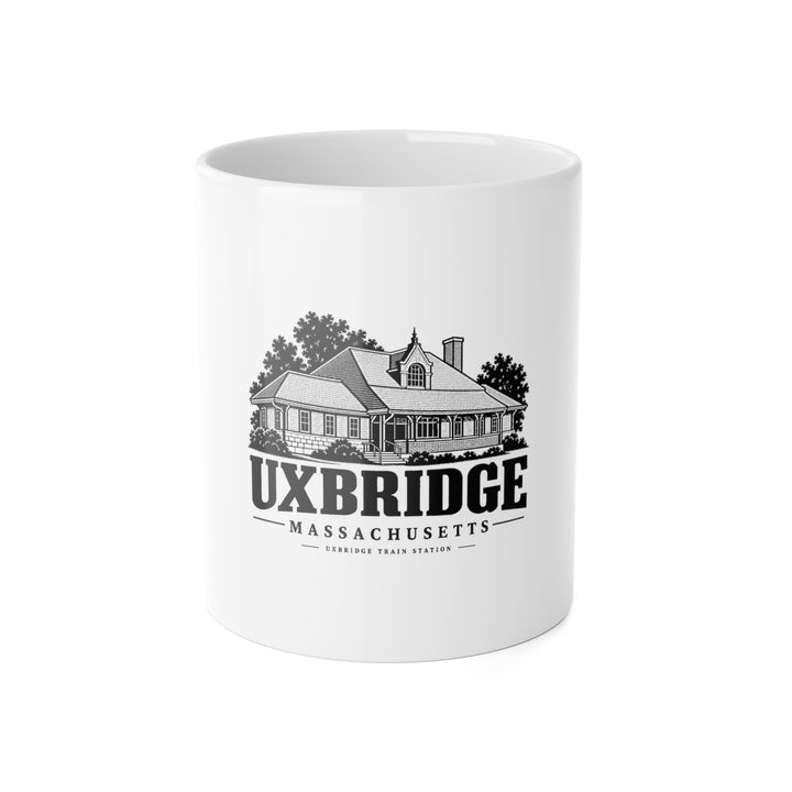 Uxbridge Train Station 11 oz Ceramic Mug product mockup