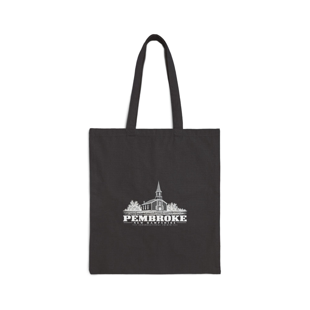Congregational Church, Pembroke Street Natural + Black Heavy Canvas Tote - Merrimack Valley Goods