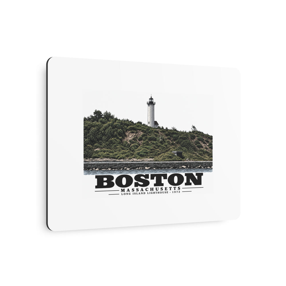 Long Island Lighthouse 7 × 5 in Horizontal Metal Wall Art - Boston Harbor
