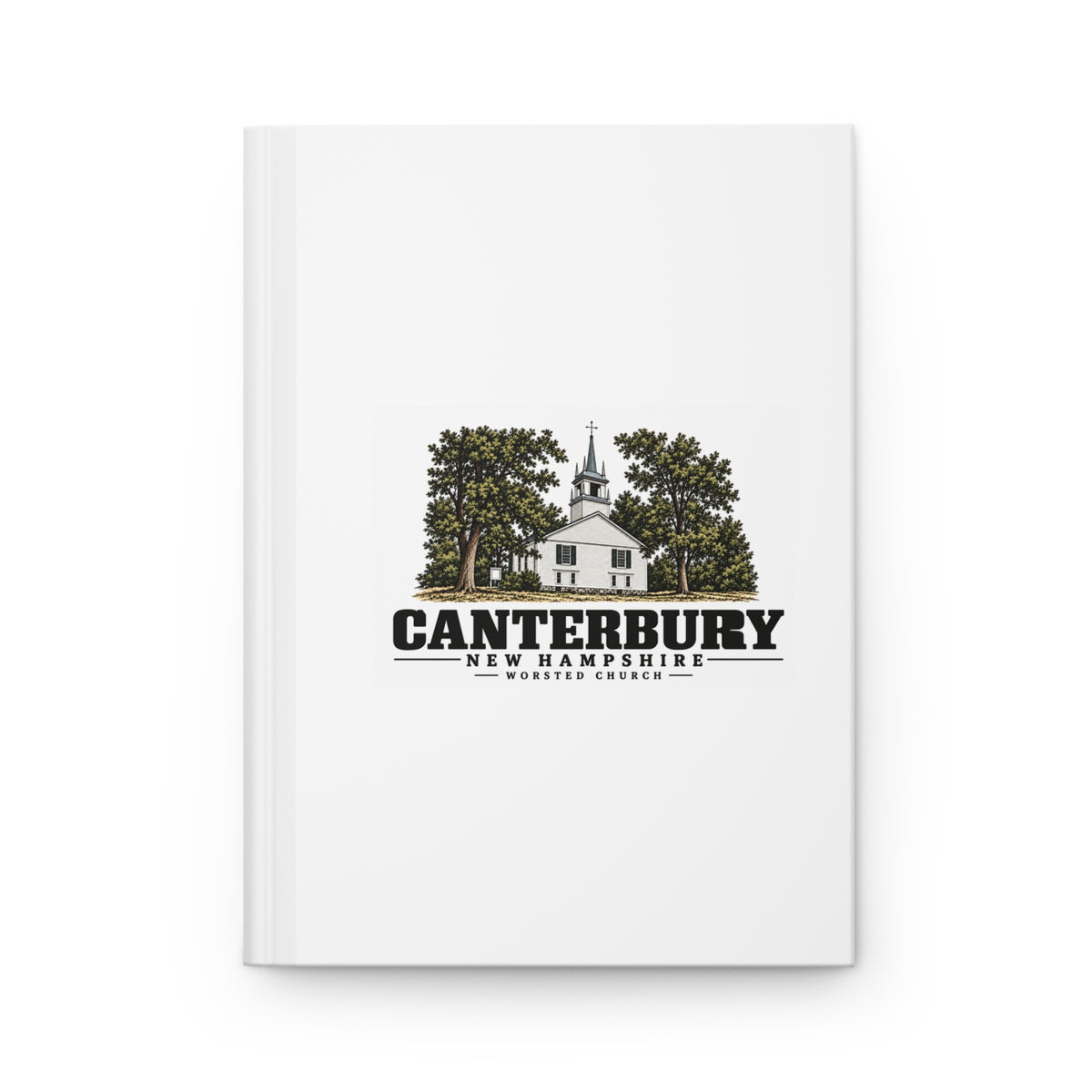 Canterbury Worsted Church and Hill’s Tavern Matte Hardcover Journal - Merrimack Valley Goods