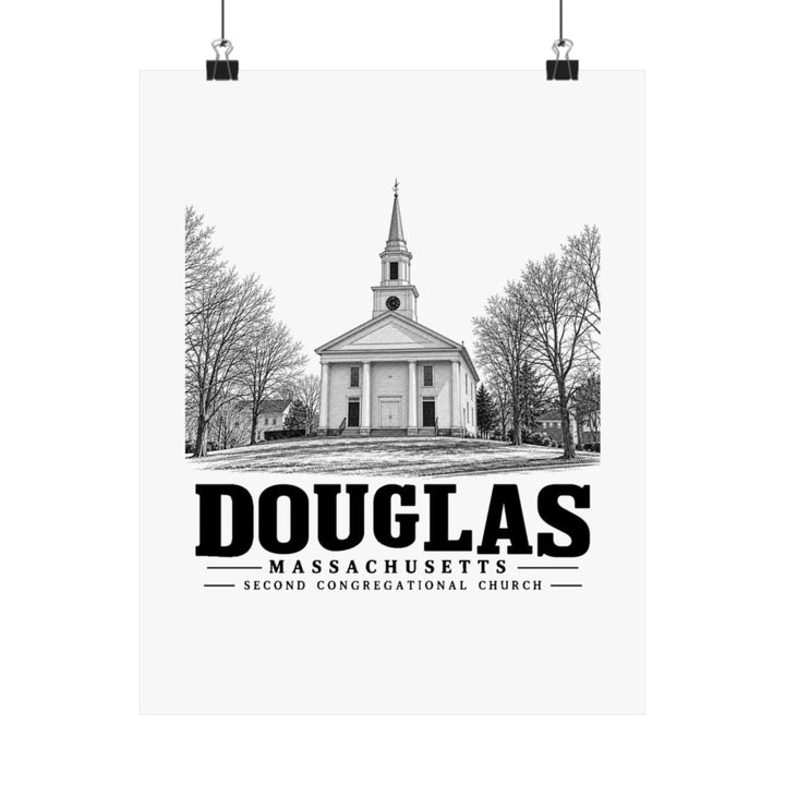 Douglas Second Congregational Church 11 x 14 in Matte Poster - Default - front product view