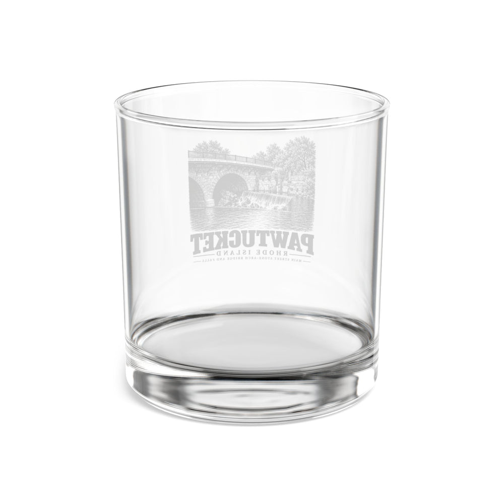 Pawtucket Main Street Stone-Arch Bridge and Falls 10 oz Rocks Glass