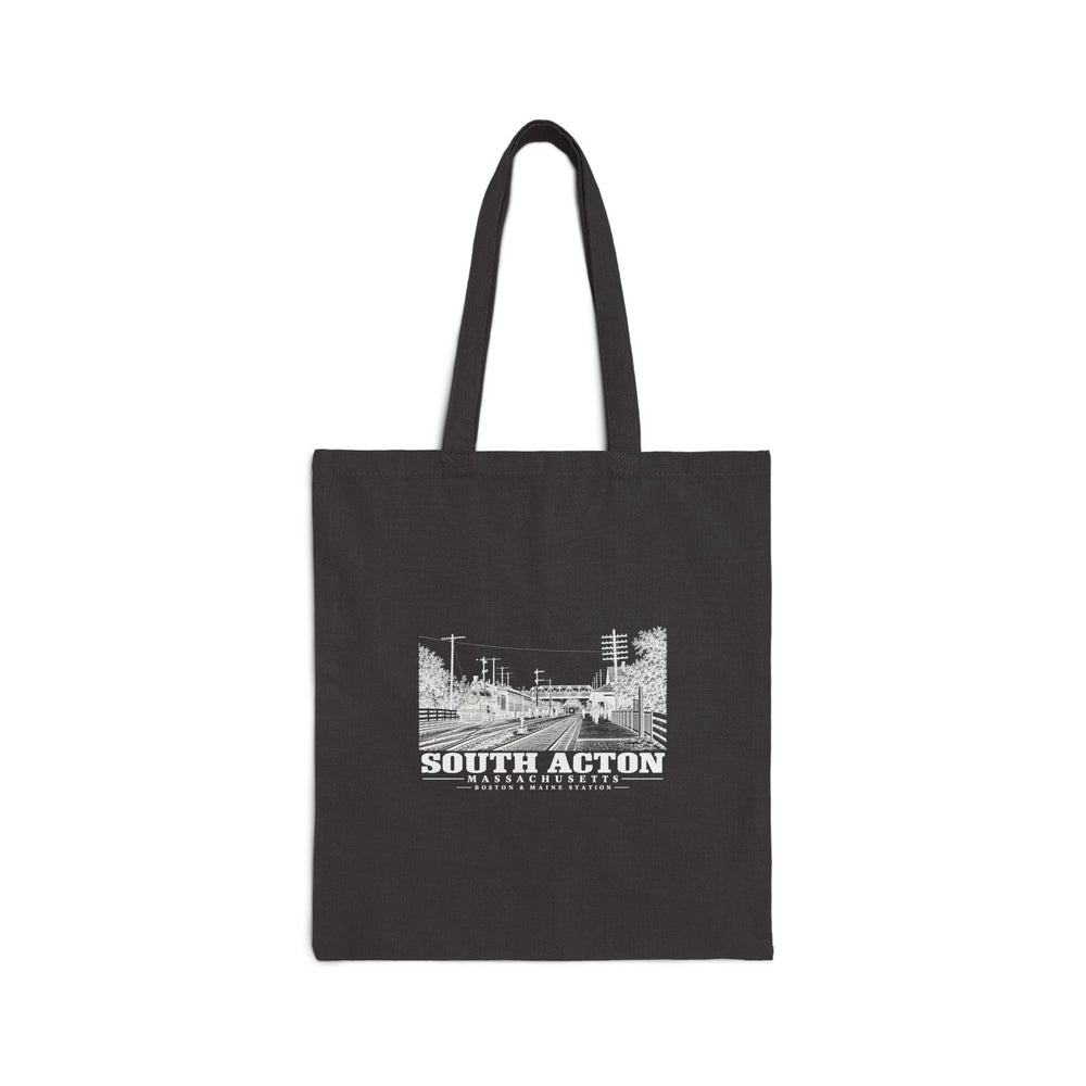 Boston & Maine Station Natural + Black Heavy Canvas Tote - Assabet Valley Goods