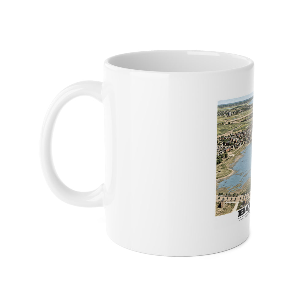 Boston. Chelsea and Revere 11 oz White Ceramic Mug - Boston Harbor