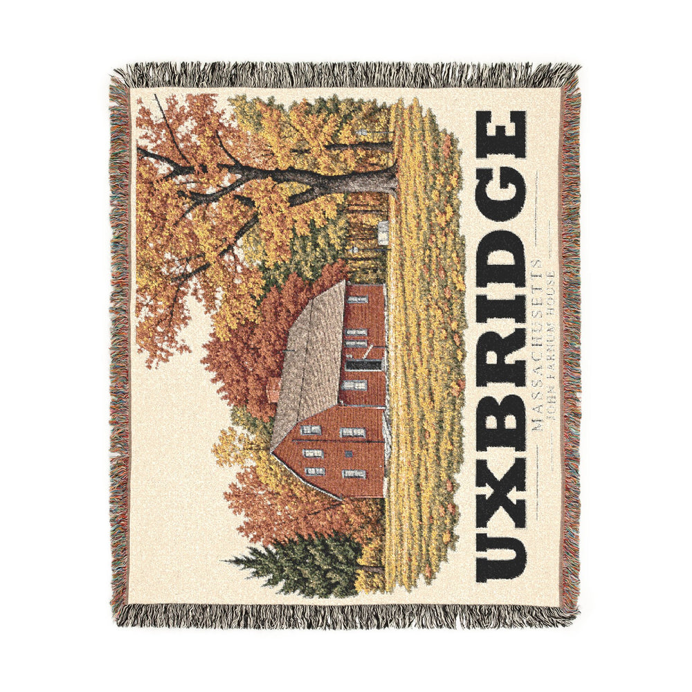 John Farnum House — Uxbridge, Massachusetts Woven Blanket