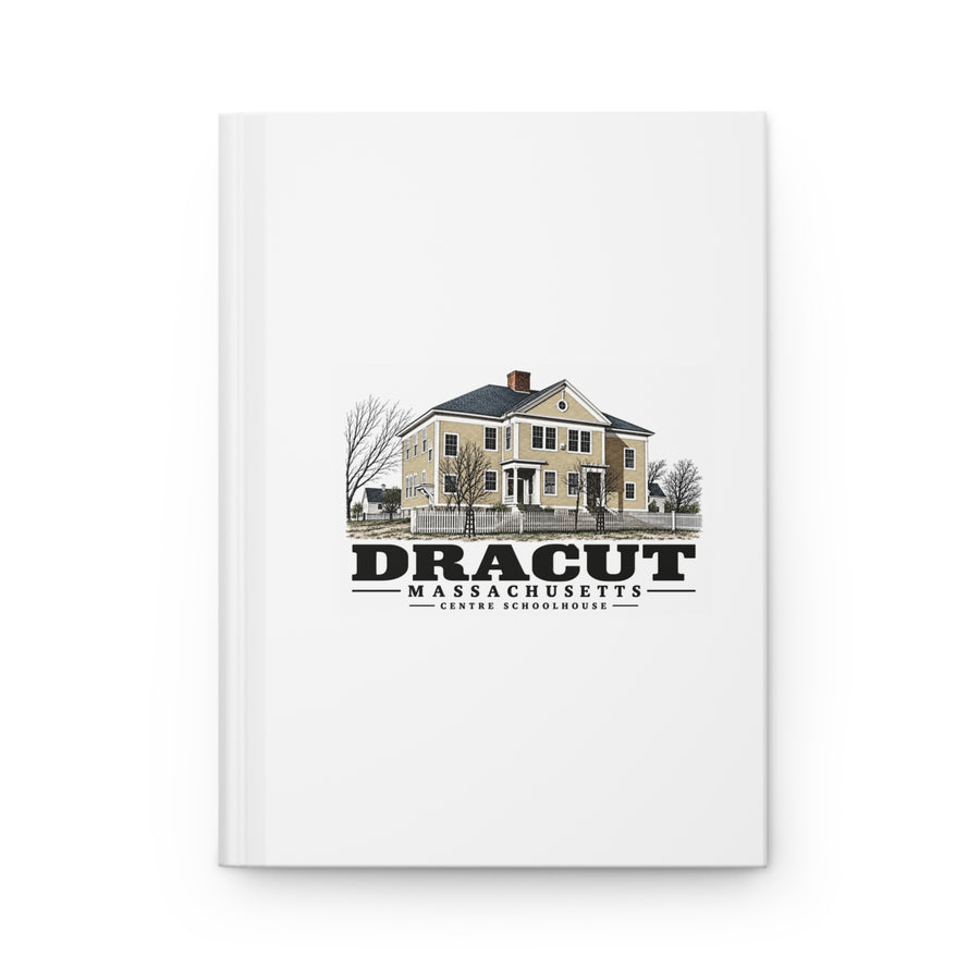 Dracut Dracut Centre schoolhouse later used for town office, library and museum Matte Hardcover Journal - Merrimack Valley Goods