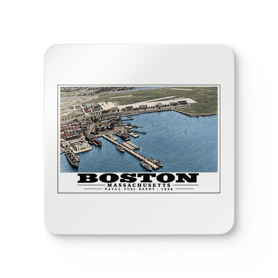 Fuel Depot Cork Back Coaster Set - Boston Harbor