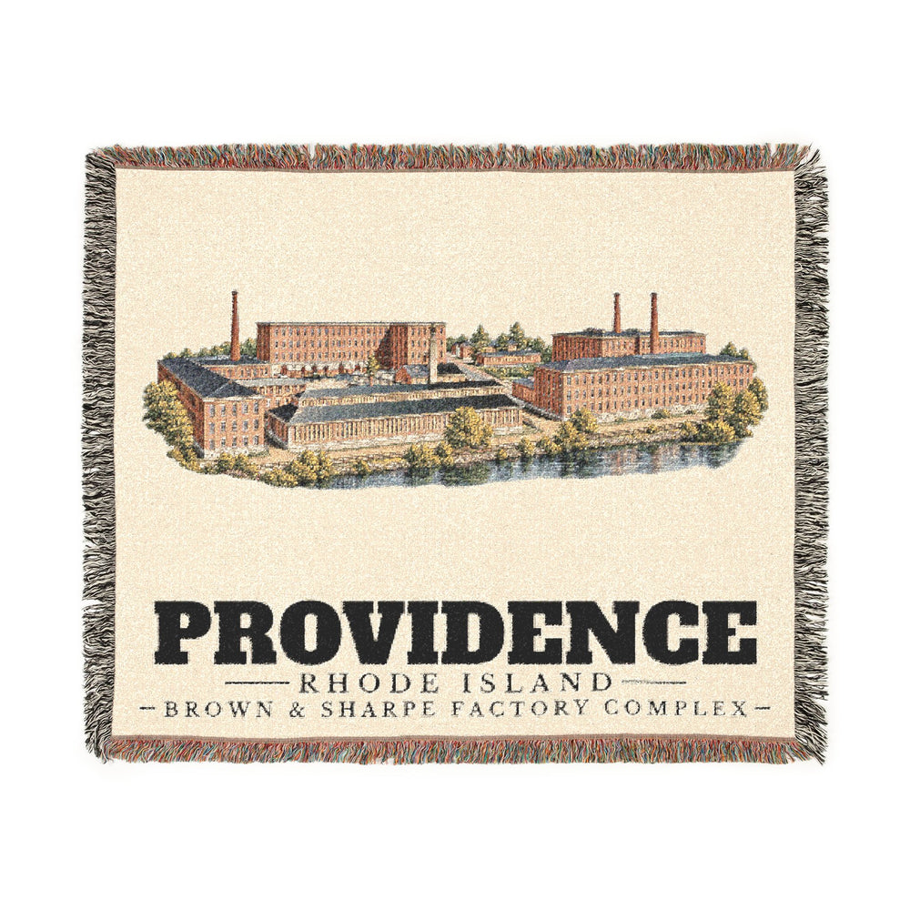 Brown & Sharpe Factory Complex — Providence, Rhode Island woven blanket, product view 1