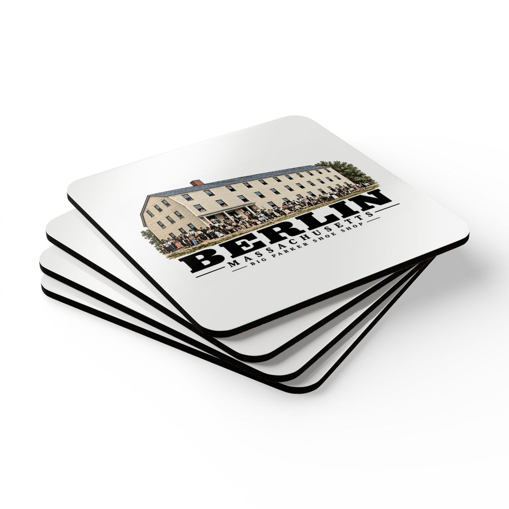 BERLIN Big Parker Shoe Shop Cork Back Coaster - Assabet Valley Goods