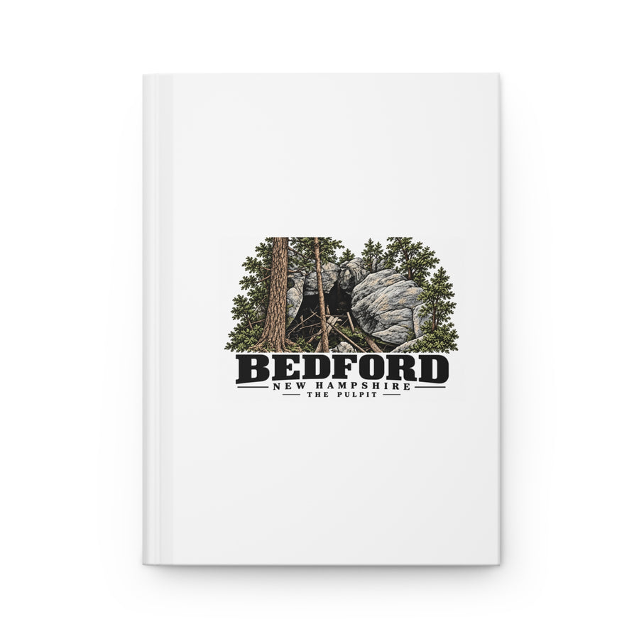 Bedford The Pulpit rock formation Matte Hardcover Journal - Merrimack Valley Goods