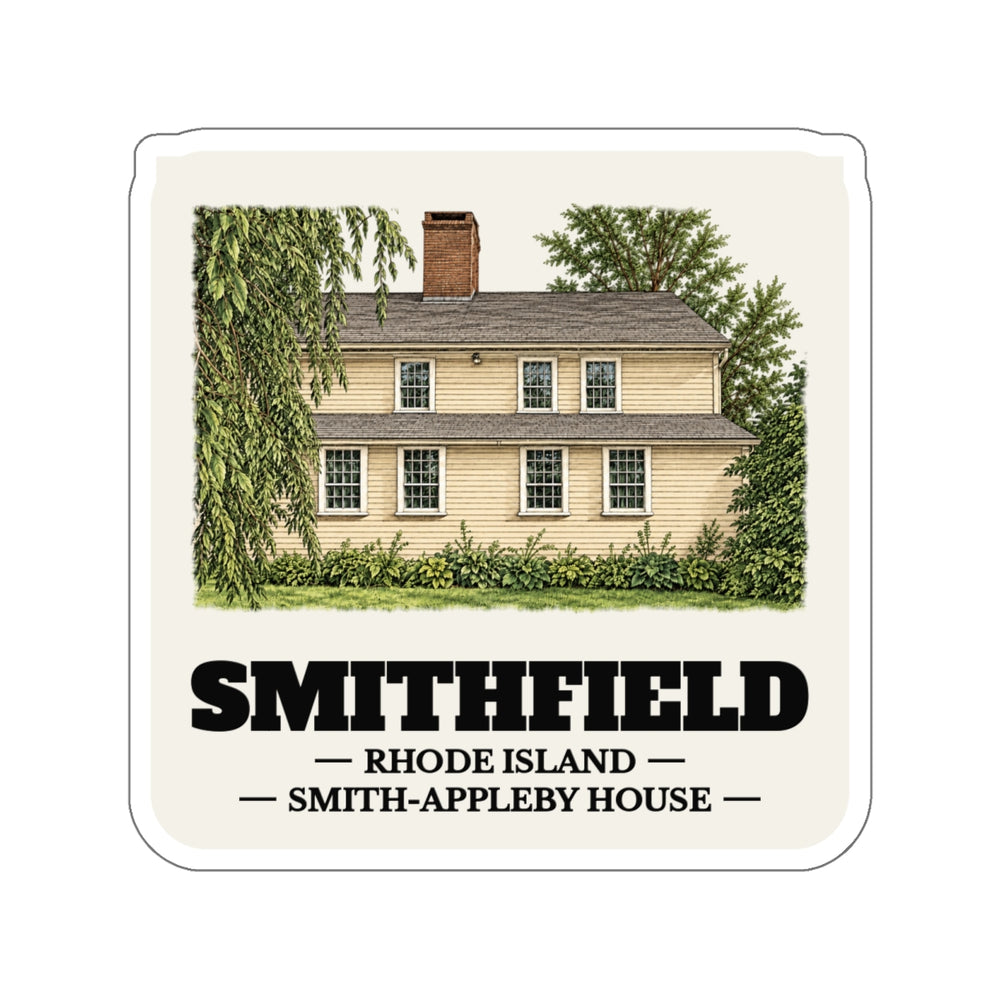 Smithfield Smith-Appleby House sticker shown on a laptop