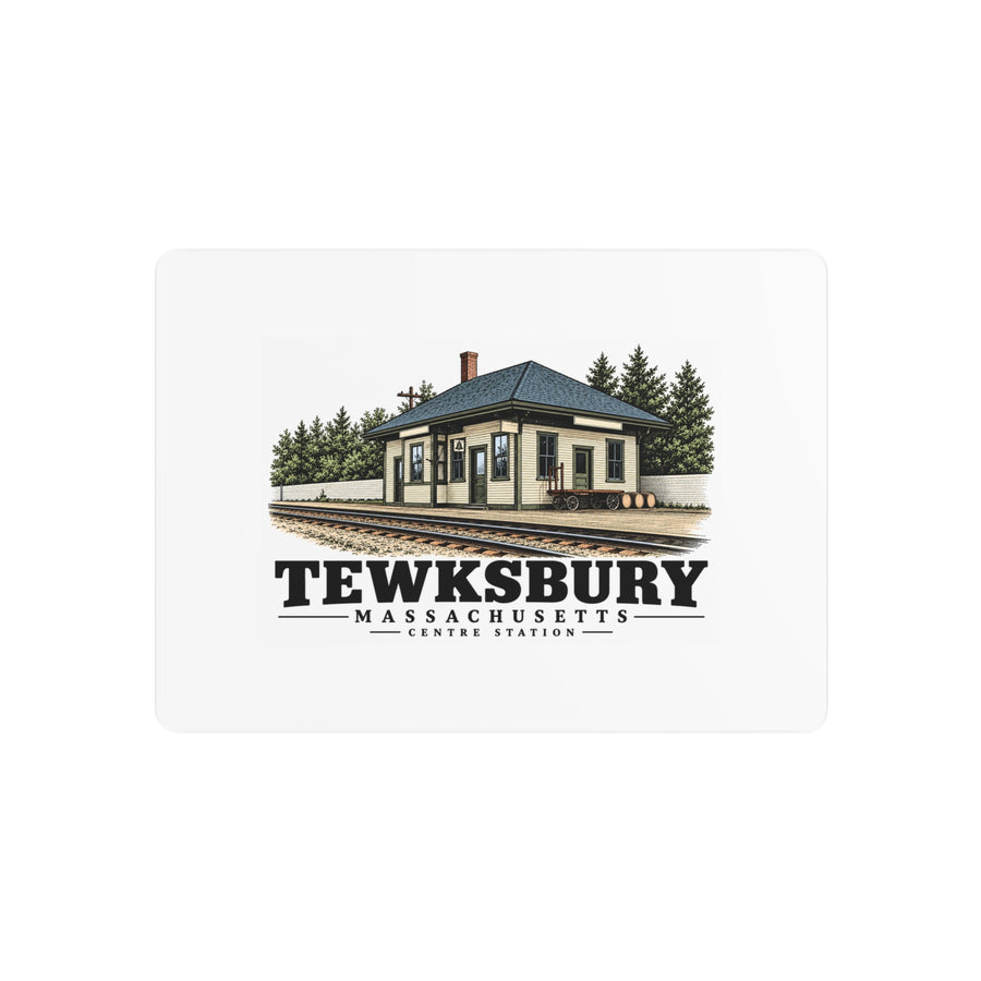 Front of Centre Station horizontal metal wall art, Tewksbury, Massachusetts.