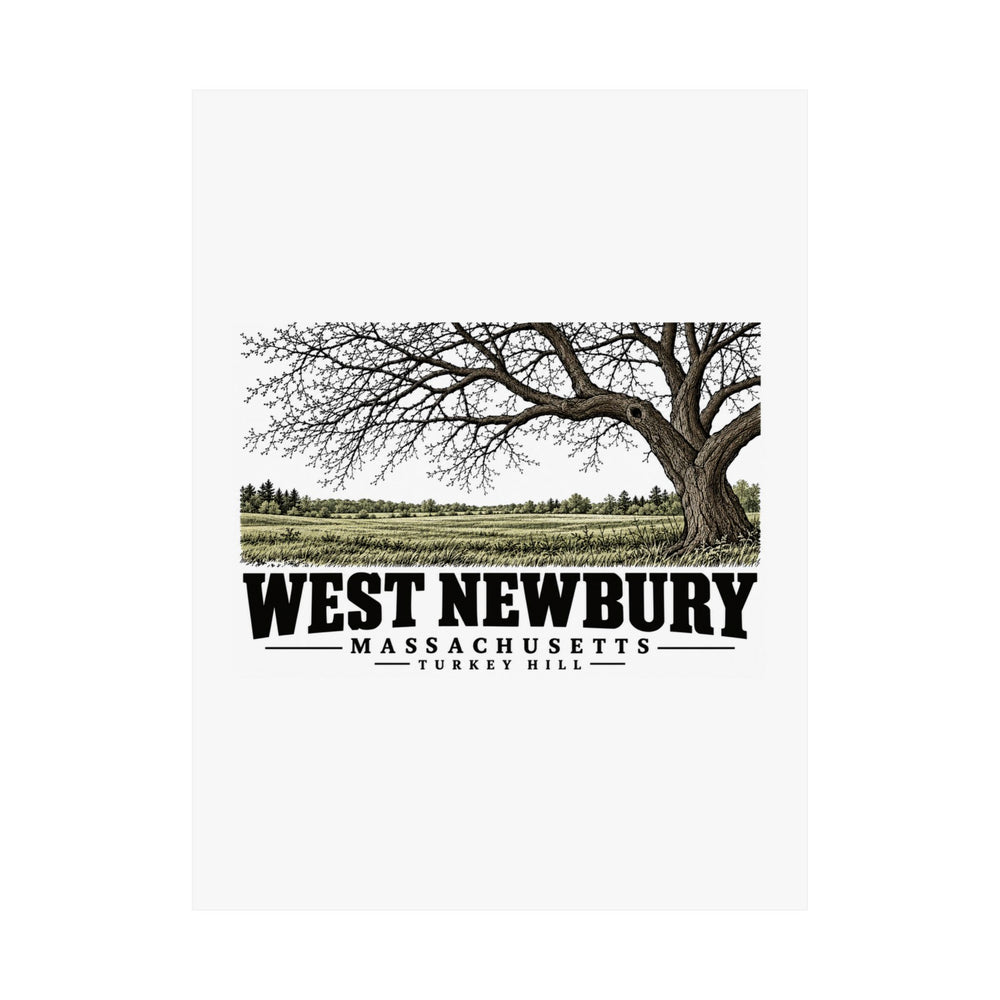 18 x 24 unclipped front of Turkey Hill matte poster, West Newbury, Massachusetts.