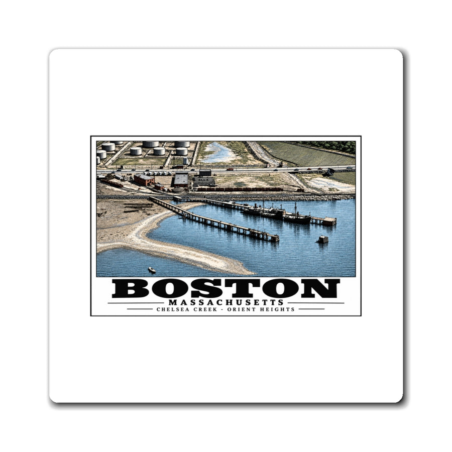 Orient Heights taken at 600 feet-Shore line, Chelsea Creek, East Boston 4 in Magnet - Boston Harbor