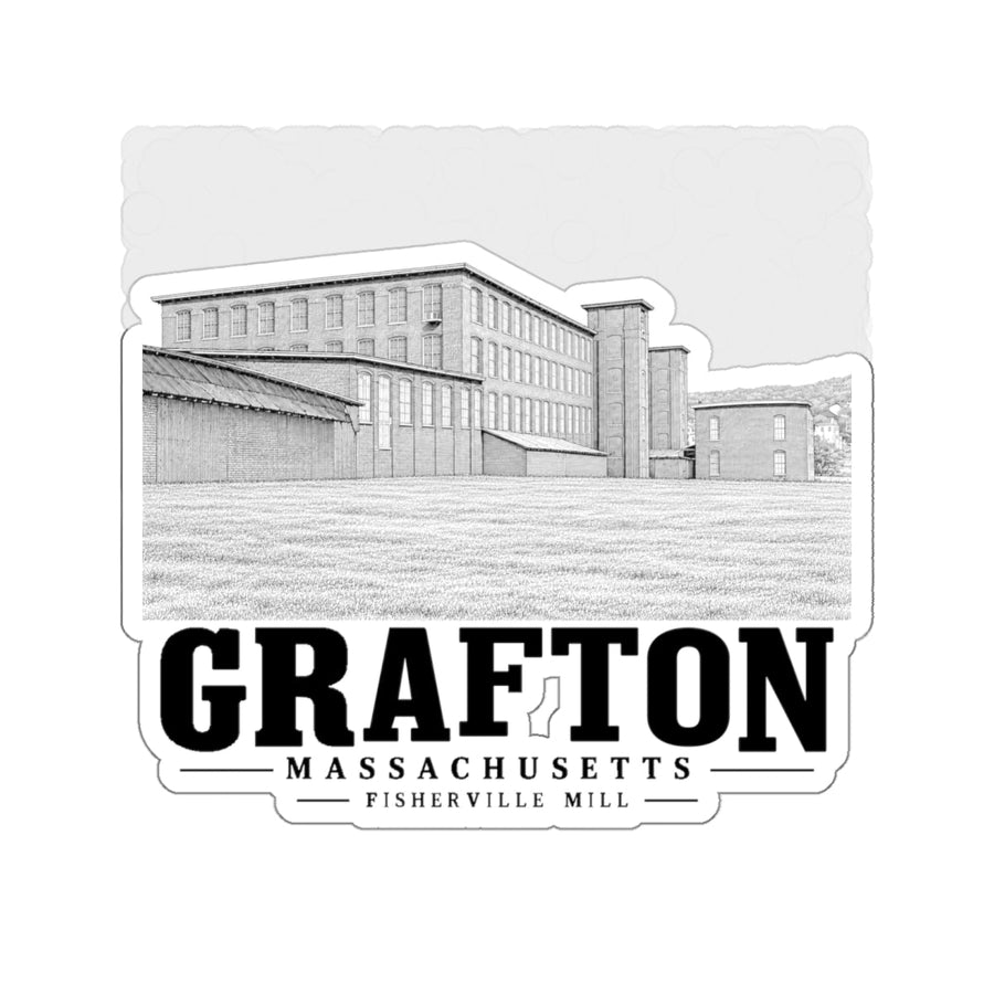 Grafton Fisherville Mill 4 in Die-Cut Sticker - Default - front product view