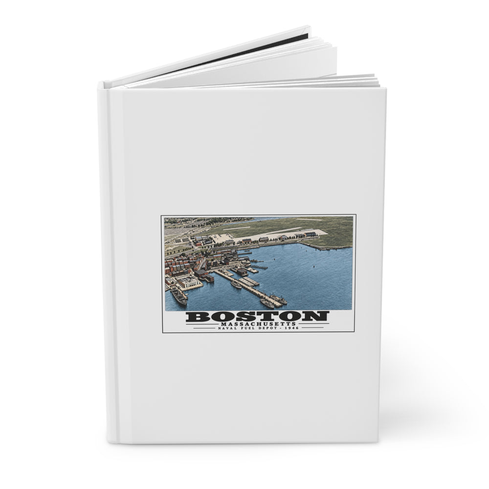 Fuel Depot Matte Hardcover Journal - Boston Harbor
