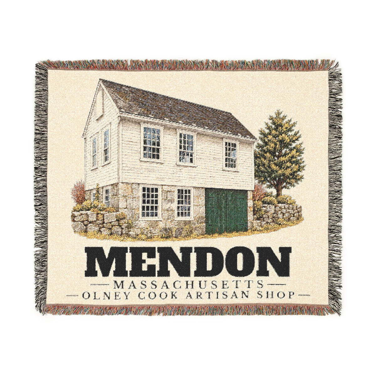 Olney Cook Artisan Shop — Mendon, Massachusetts Woven Blanket