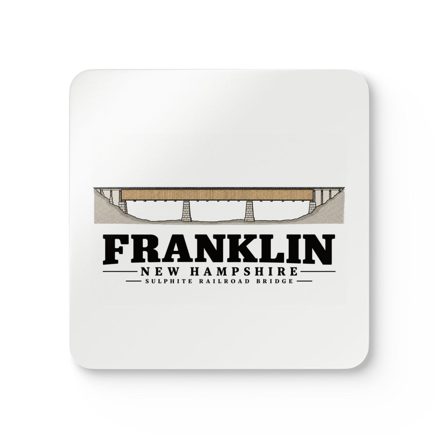 Franklin Sulphite Railroad Bridge measured drawing Cork Back Coaster Set - Merrimack Valley Goods