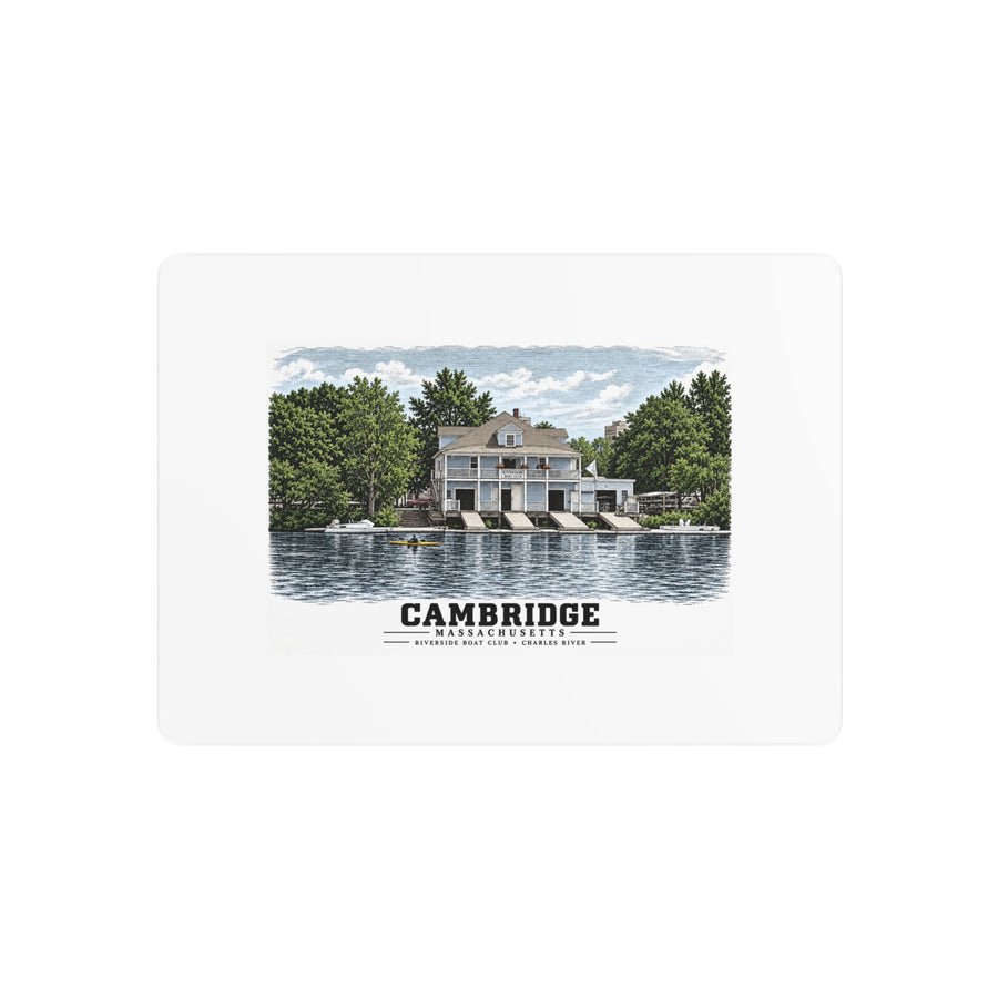 Riverside Boat Club, 769 Memorial Drive 7 × 5 in Horizontal Metal Wall Art - Charles River
