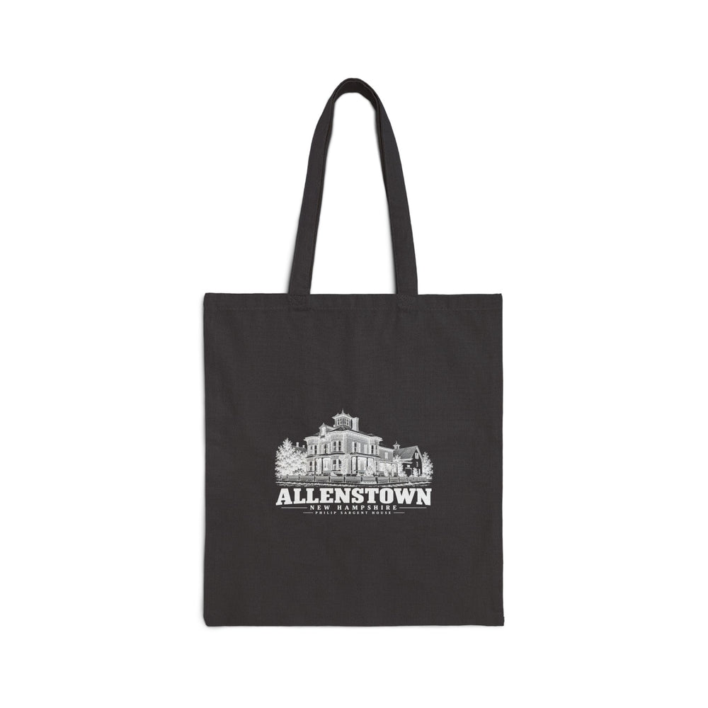 Philip Sargent brick residence Natural + Black Heavy Canvas Tote - Merrimack Valley Goods