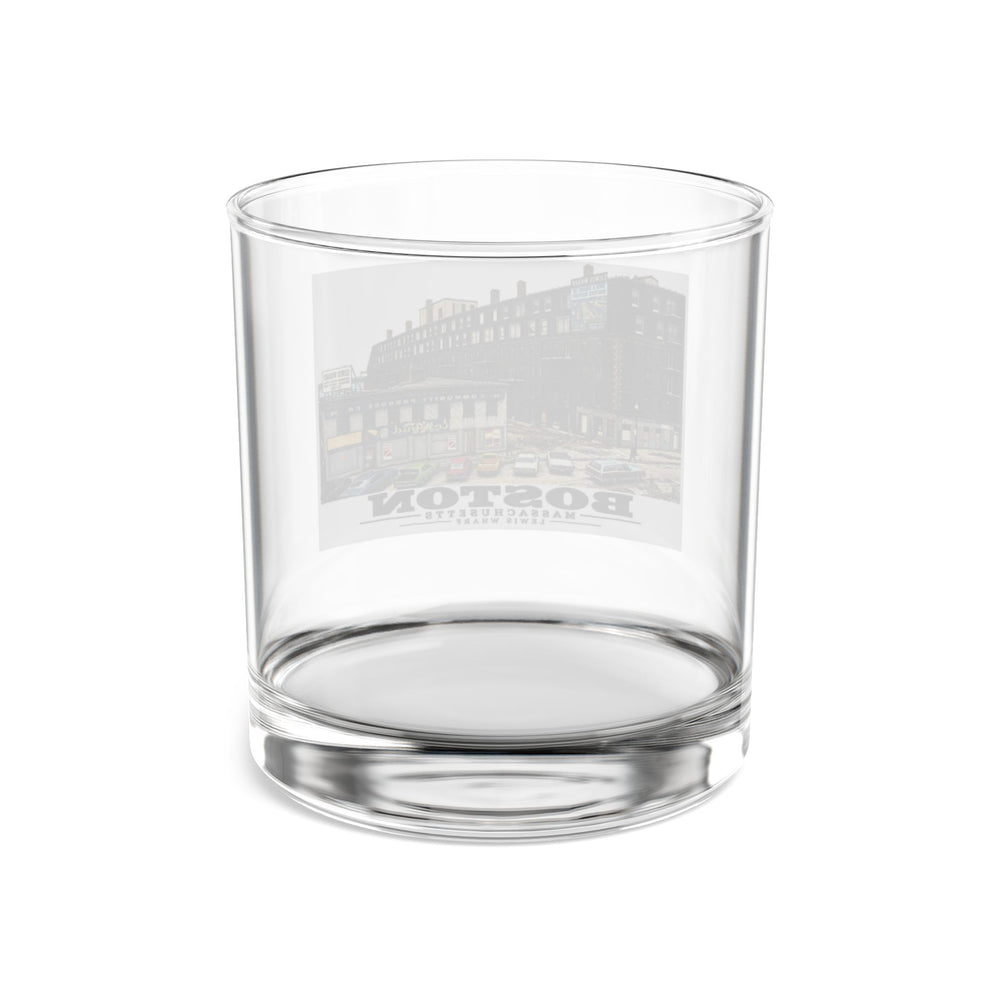 Lewis Wharf 10 oz Rocks Glass - Boston Harbor