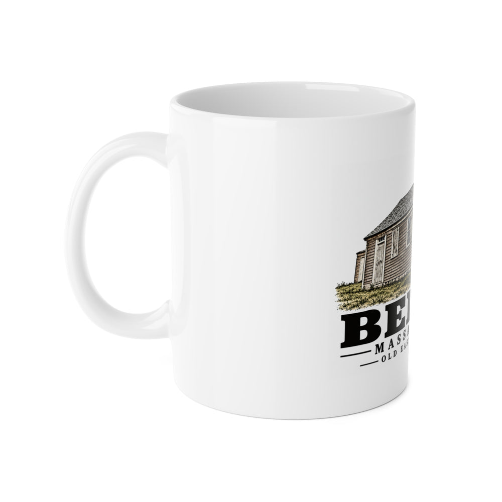 Illustrated Old East Schoolhouse in Berlin on ceramic mug