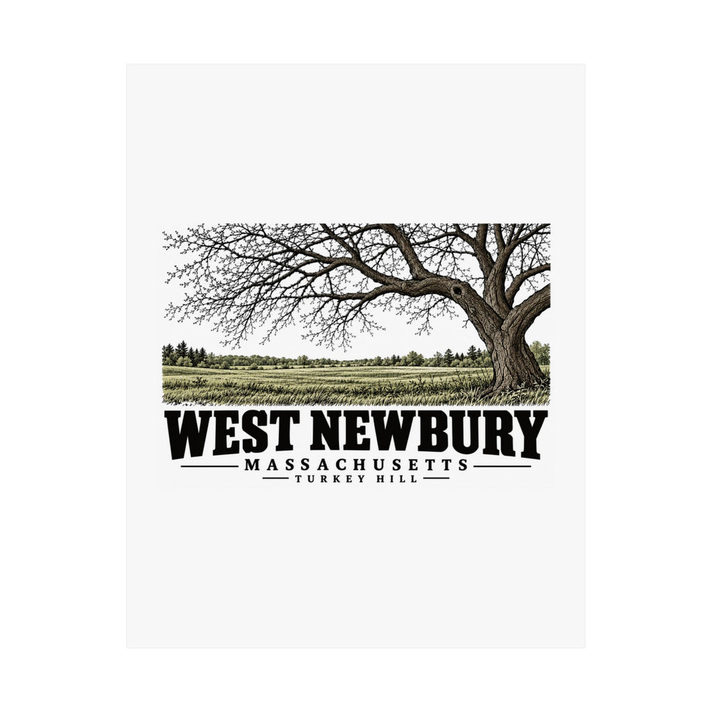 11 x 14 unclipped front of Turkey Hill matte poster, West Newbury, Massachusetts.