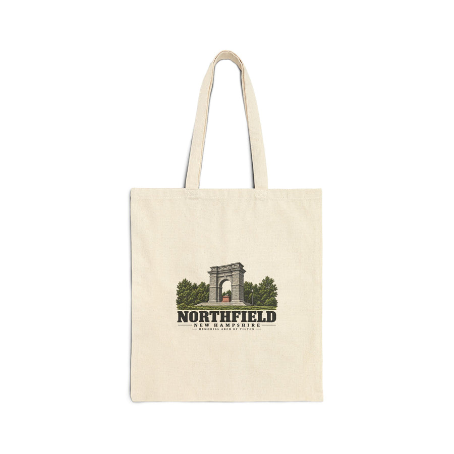 Memorial Arch of Tilton Natural + Black Heavy Canvas Tote - Merrimack Valley Goods