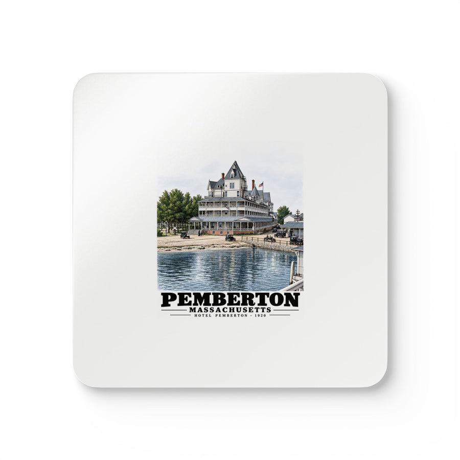 Hotel Pemberton, Nantasket Cork Back Coaster Set - Boston Harbor