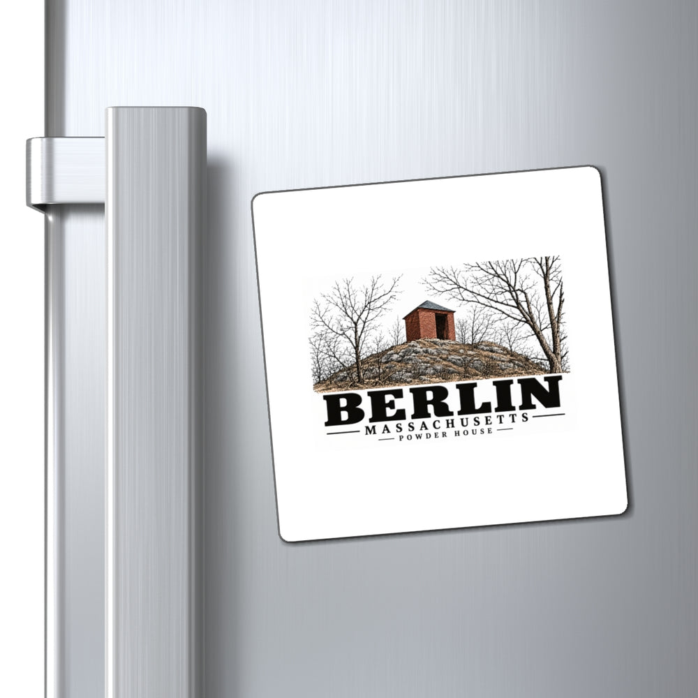 Illustrated Powder House in Berlin on square magnet