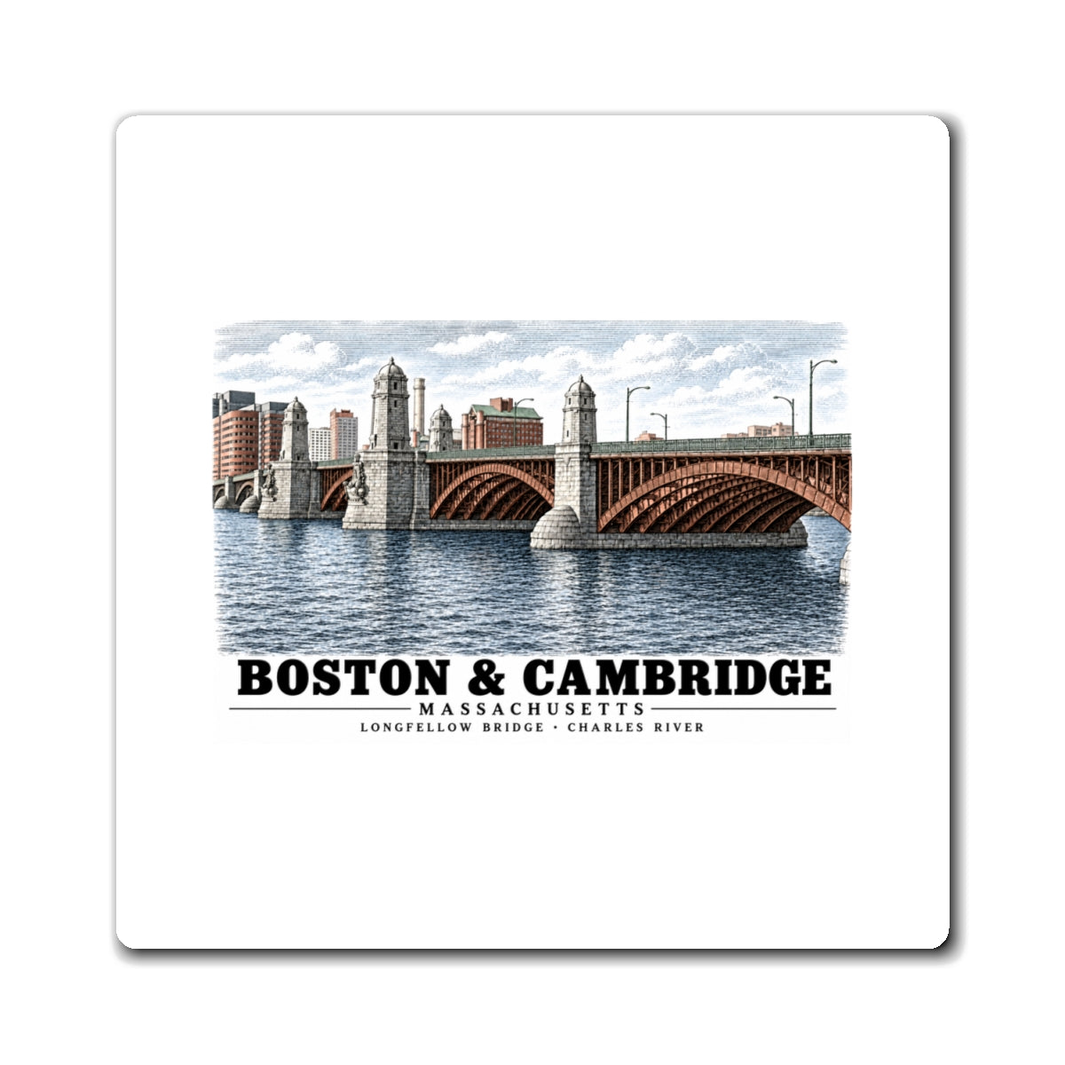 Longfellow Bridge, Charles Circle / Main Street across Charles River 4 in Magnet - Charles River