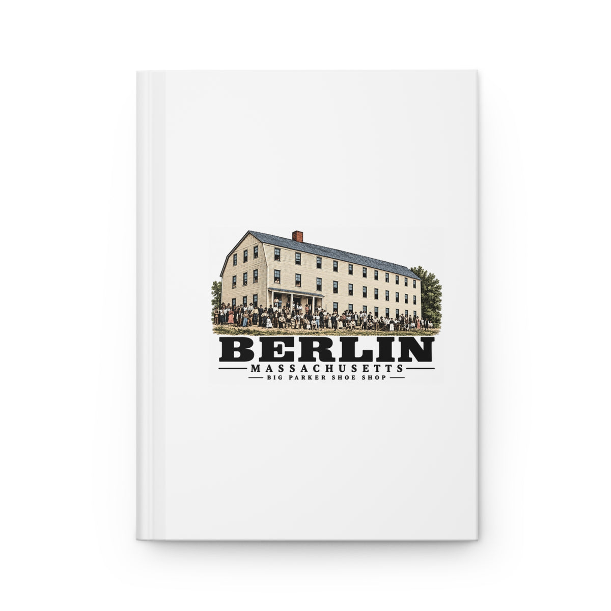 Illustrated Big Parker Shoe Shop in Berlin on matte hardcover journal