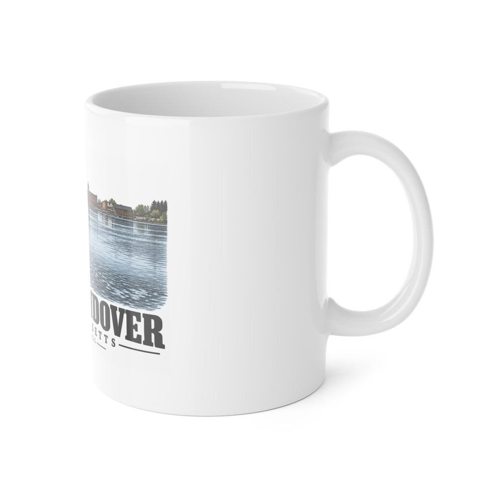 North Andover View at the Stevens Mill, North Andover 11 oz White Ceramic Mug - Merrimack Valley Goods