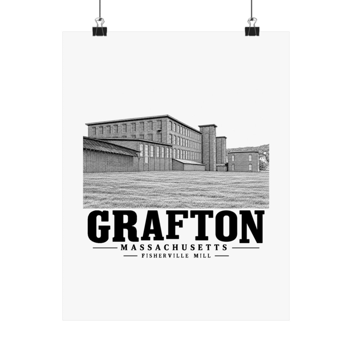 Grafton Fisherville Mill 11 x 14 in Matte Poster - Default - front product view