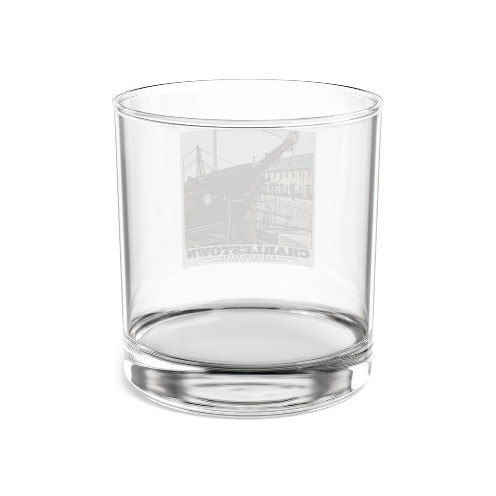 Charlestown Navy Yard — Dry Dock 1 10 oz Rocks Glass — Boston Harbor Goods