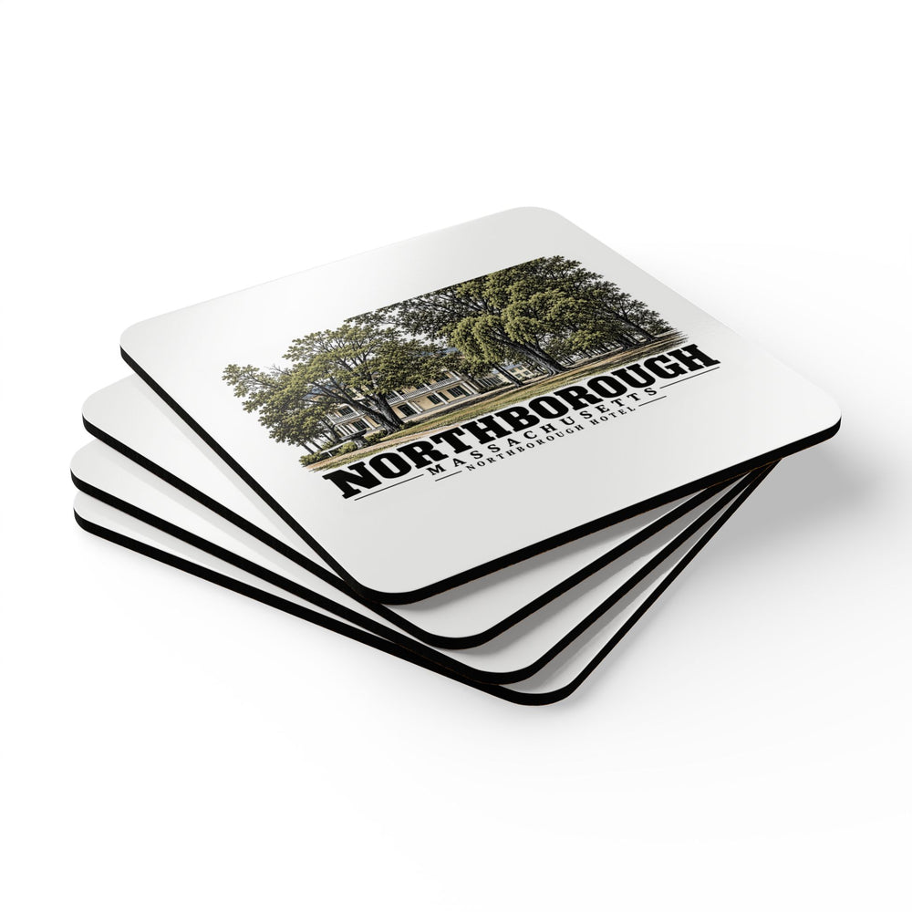 NORTHBOROUGH Northborough Hotel Cork Back Coaster Set - Assabet Valley Goods