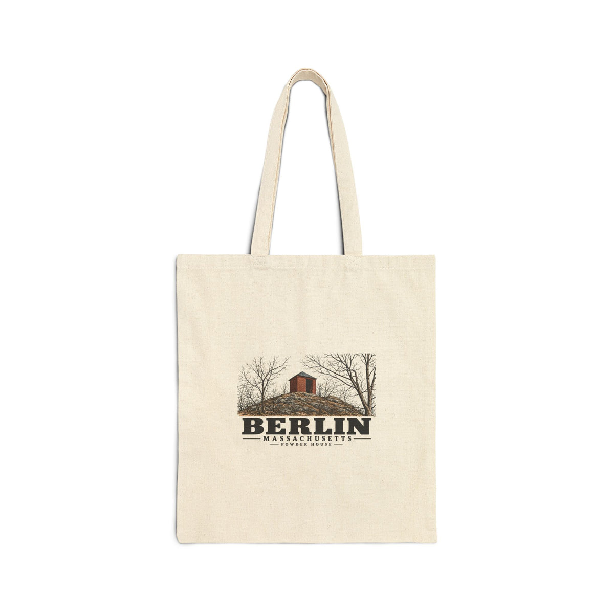 Powder House Natural + Black Heavy Canvas Tote - Assabet Valley Goods