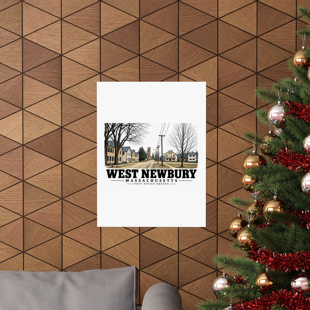 18 x 24 room view of Post Office Square matte poster, West Newbury, Massachusetts.
