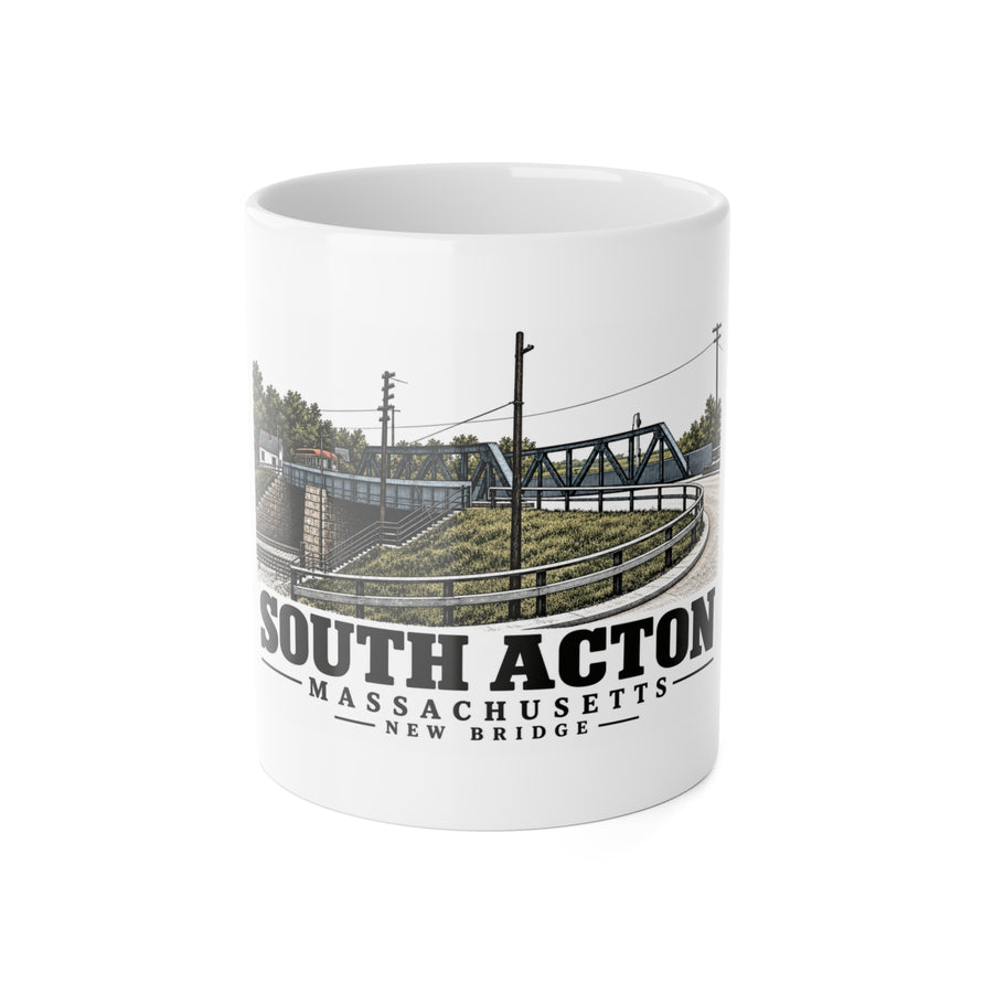 Illustrated New Bridge in Acton on ceramic mug