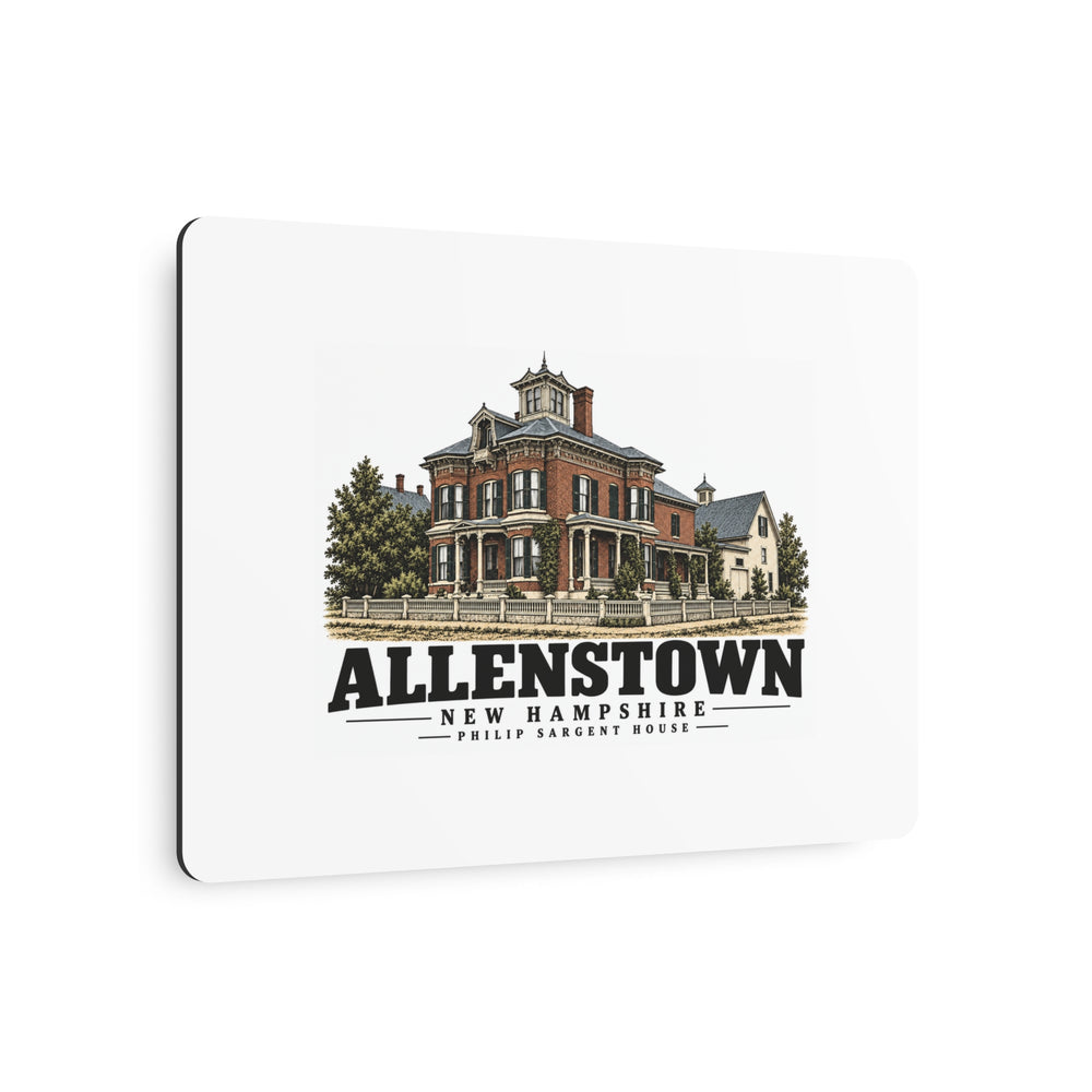 Allenstown Philip Sargent brick residence 7 x 5 in Horizontal Metal Wall Art - Merrimack Valley Goods