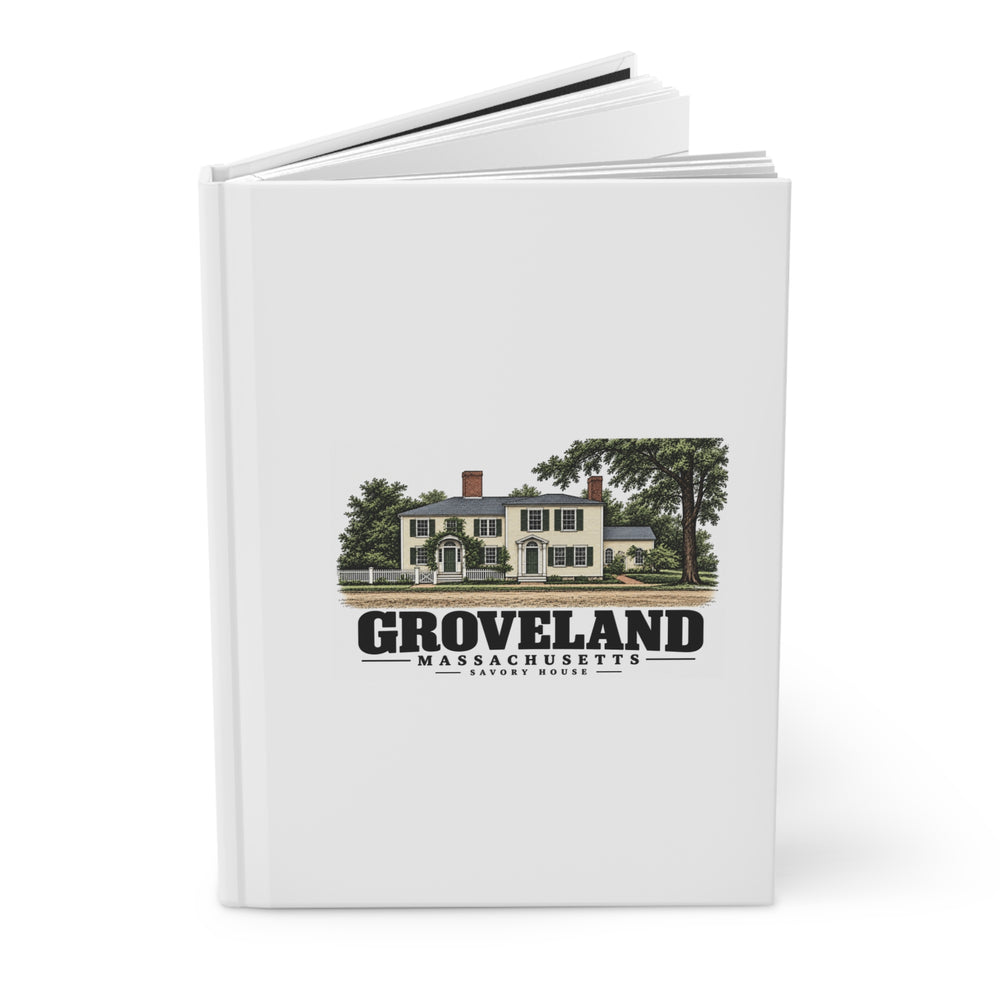 Groveland Savory House exterior, Groveland, Massachusetts Matte Hardcover Journal - Merrimack Valley Goods