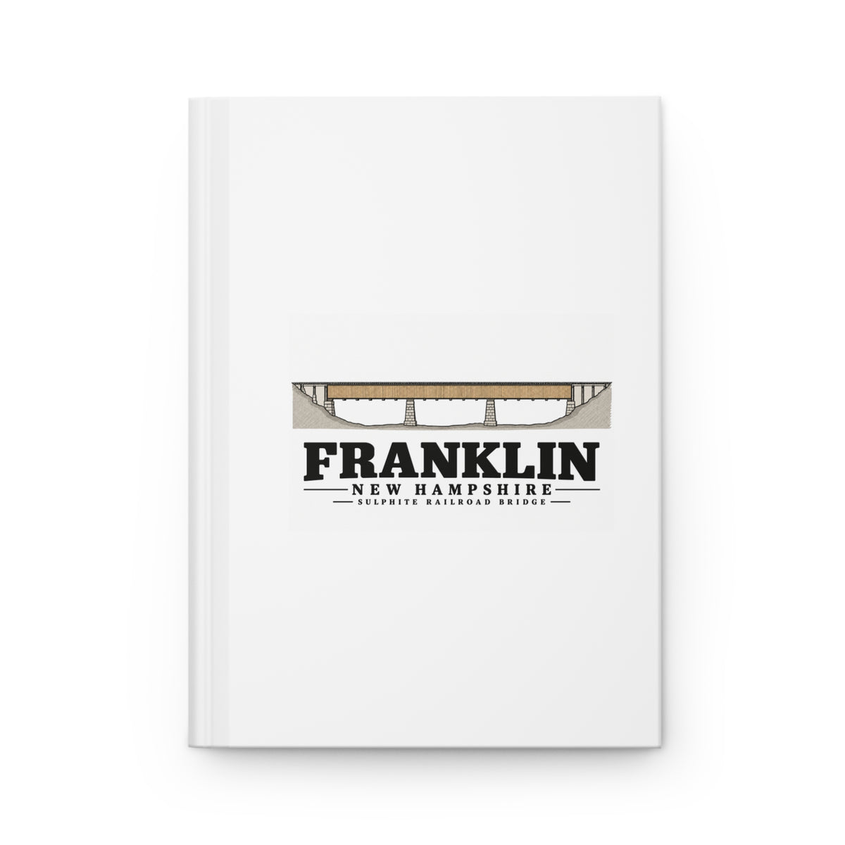 Franklin Sulphite Railroad Bridge measured drawing Matte Hardcover Journal - Merrimack Valley Goods