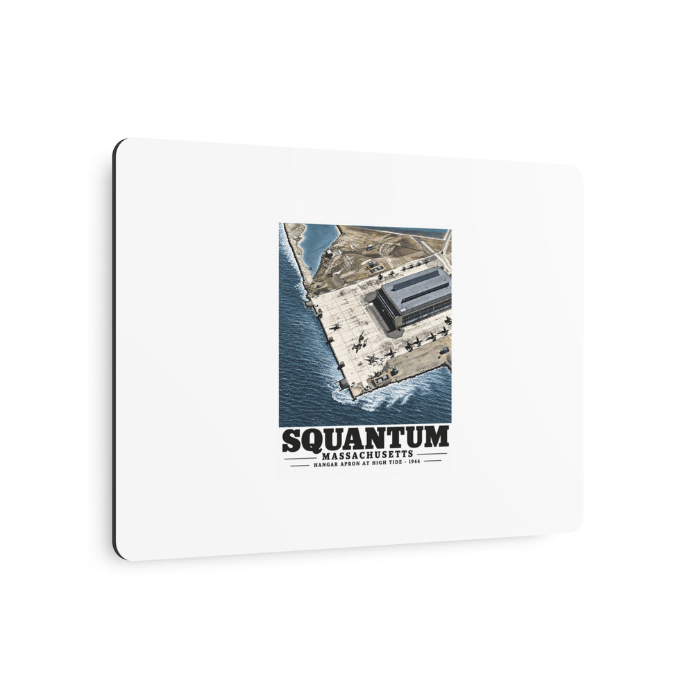 NAS Squantum at high tide 7 × 5 in Horizontal Metal Wall Art - Boston Harbor