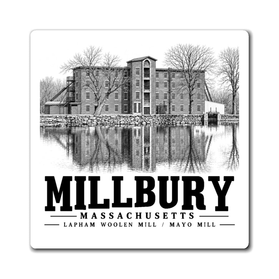 Millbury Lapham Woolen Mill / Mayo Mill 4 in Magnet - Default - front product view