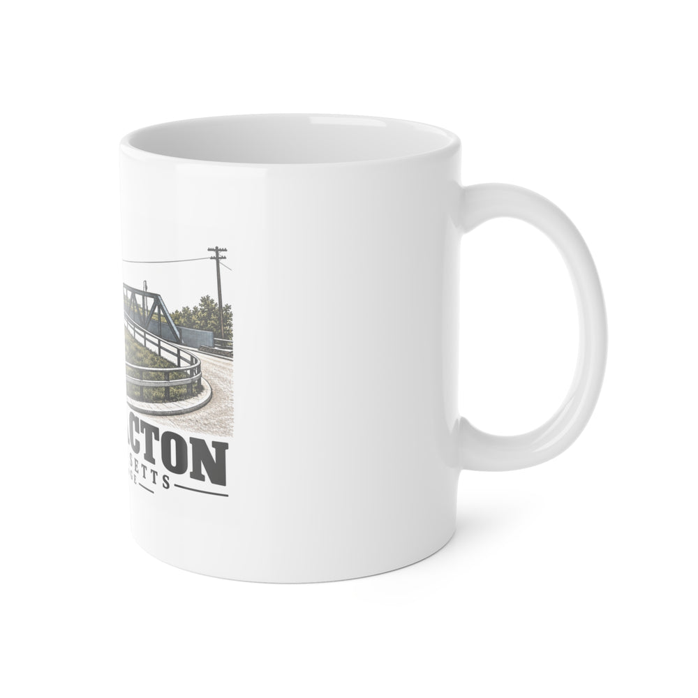 Illustrated New Bridge in Acton on ceramic mug