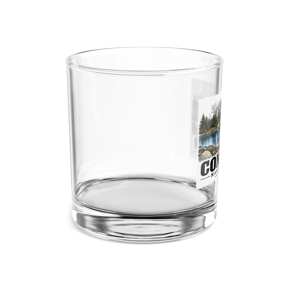 Illustrated Egg Rock in Concord on rocks glass