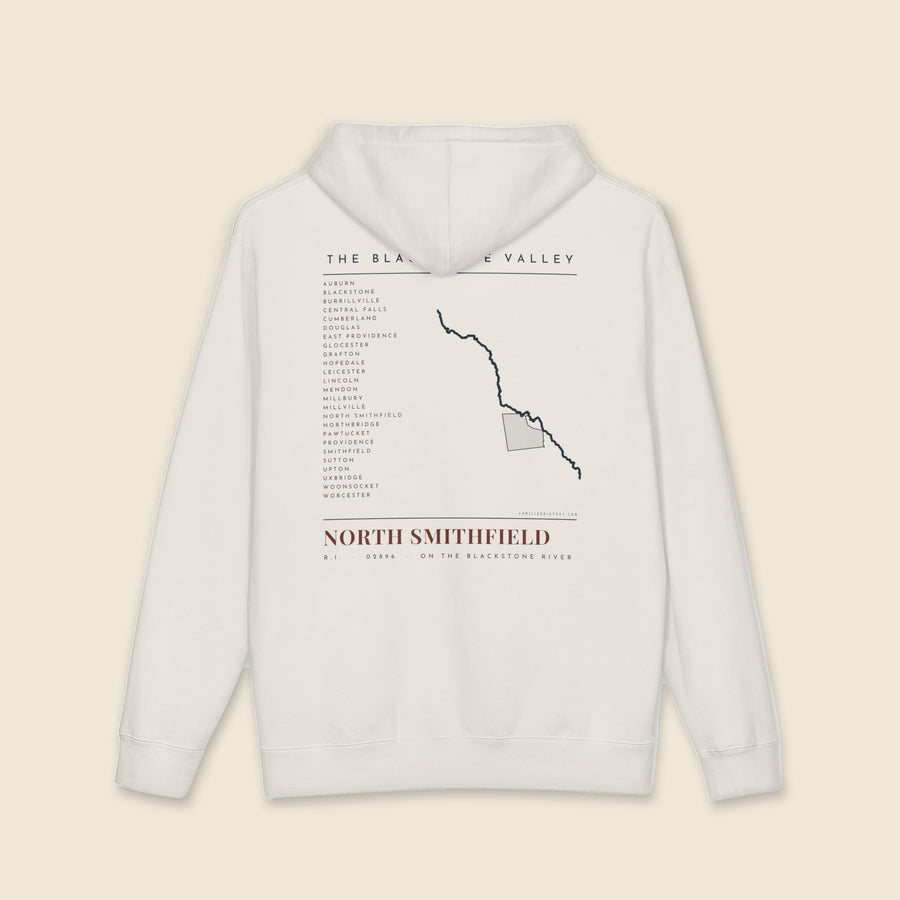 North Smithfield River Map Hoodie