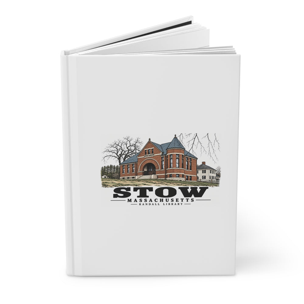 Illustrated Randall Library in Stow on matte hardcover journal
