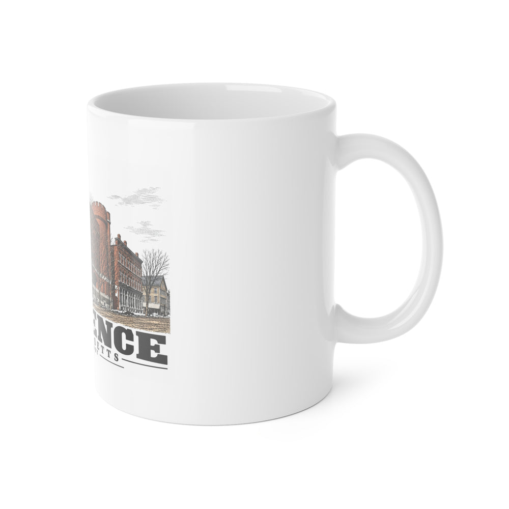 Illustrated State Armory in Lawrence on ceramic mug